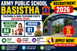 APS Basistha Recruitment 2026